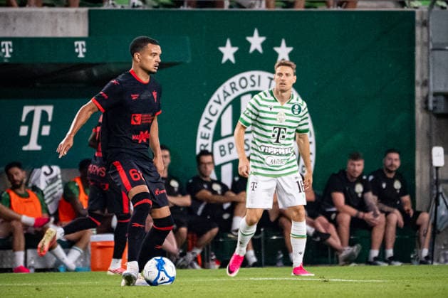 Maximilian Dietz seen during UEFA Europa League qualifying game between teams of Ferencvaros and Gornik Zabrze (Matej Sagan Ball Raw Images) Budapest Groupama Arena Slovakia Copyright: xMatejxSaganx DSC00513