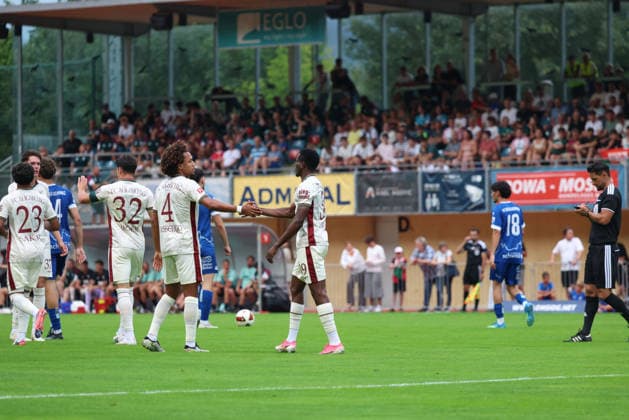 06.08.2026, GER, Fussball, Herren, FC Augsburg, Bundesliga, Testspiel, Trainingslager, Schwaz, Bilder vom Testspiel zwischen dem FC Augsburg und dem SC Schwaz: Tor durch Uchenna Ogundu Schwaz *** August 6, 2026, GER, Soccer, Men s, FC Augsburg, Bundesliga, Friendly Match, Training Camp, Schwaz, Photos from the friendly match between FC Augsburg and SC Schwaz; Goal by Uchenna Ogundu, Schwaz