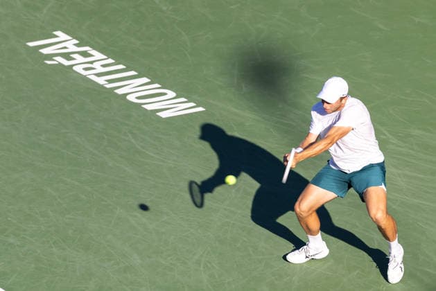 August 5, 2026, Montreal, Quebec, Canada: TALLON GRIEKSPOOR from Nederlands backhand in match against Alexander Zverev (1) from Germany in second round at Canadian Open at IGA stadium in Montreal, Quebec, Canada on 2026-08-05 TENNIS: Canadian Open Montreal 2026  - ZUMAl189 20260805_zsp_l189_085 Copyright: xYannickxLegarex