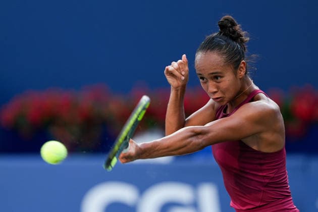 National Bank Open 2026 - Day 5 TORONTO, CANADA - AUGUST 5 : Leylah Fernandez of Canada in action against Renata Zarazua of Mexico in the round of 64 during the WTA, Tennis Damen 1000 National Bank Open in Toronto, Ontario, Canada on August 5, 2026. Mert Alper Dervis Anadolu Ontario Canada. Editorial use only. Please get in touch for any other usage.  Copyright: x2026xAnadoluxMertxAlperxDervisx