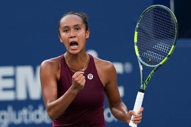 National Bank Open 2026 - Day 5 TORONTO, CANADA - AUGUST 5 : Leylah Fernandez of Canada gestures after scoring against Renata Zarazua of Mexico in the round of 64 during the WTA, Tennis Damen 1000 National Bank Open in Toronto, Ontario, Canada on August 5, 2026. Mert Alper Dervis Anadolu Ontario Canada. Editorial use only. Please get in touch for any other usage.  Copyright: x2026xAnadoluxMertxAlperxDervisx