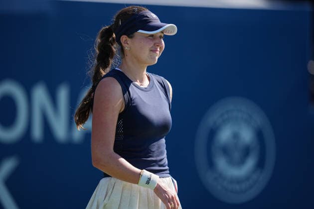 WTA, Tennis Damen Masters 1000 National Bank Open Toronto 2026 - Round of 64 - Day 5 Kayla Day of United States reacts during the Women™s Singles round of 64 match against Coco Gauff of United States on day 5 of the WTA Masters 1000 National Bank Open at Sobeys Stadium on August 5, 2026, in Toronto, Canada. (Photo by Leonardo Ramirez Eyepix Group) Copyright: xLeonardoxRamirezx xEyepixxGroupx LR_04082026_08510