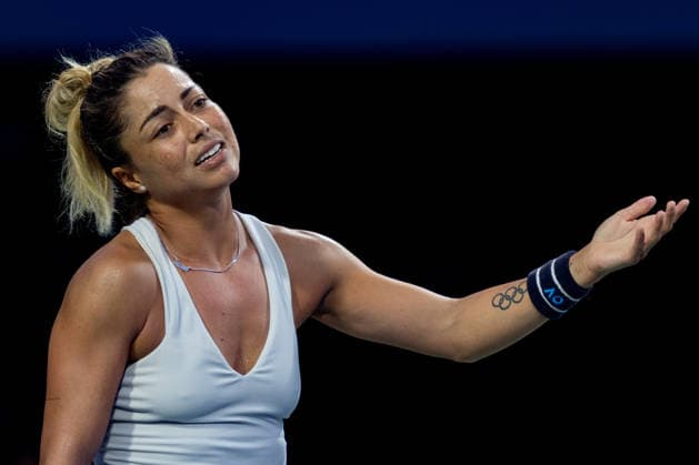 TORONTO, ON - AUGUST 05: Renata Zarazua of Mexico reacts during her match at the WTA, Tennis Damen National Bank Open tournament on August 5, 2026 at Sobeys Stadium in Toronto, ON, Canada (Photo by Julian Avram Icon Sportswire) TENNIS: AUG 05 National Bank Open EDITORIAL USE ONLY Icon2608050351