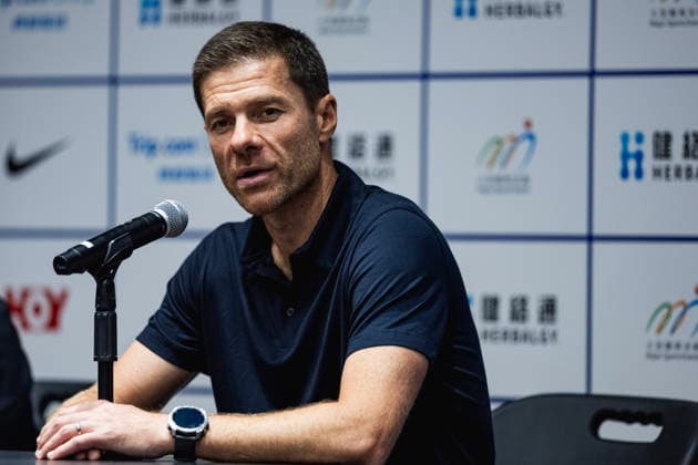 HONG KONG, CHINA - AUGUST 05: Xabi Alonso, head coach of Chelsea, attends a press conference, PK, Pressekonferenz following a match between Chelsea and Juventus during Hong Kong Football Festival 2026 at Kai Tak Stadium on August 5, 2026 in Hong Kong, China.  Copyright: xVCGx 111658319734