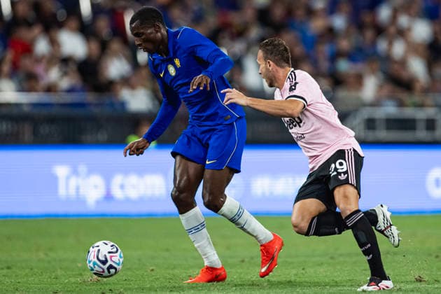 HONG KONG, CHINA - AUGUST 05: Players from Chelsea and Juventus compete in a match between Chelsea and Juventus during Hong Kong Football Festival 2026 at Kai Tak Stadium on August 5, 2026 in Hong Kong, China.  Copyright: xVCGx 111658319713