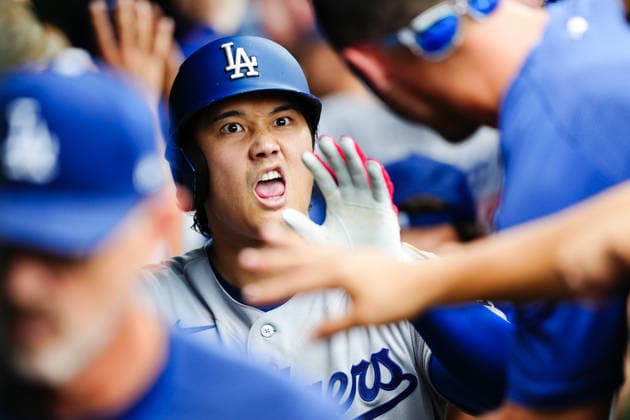 Shohei Ohtani ,(Dodgers) Shohei Ohtani of the Los Angeles Dodgers hits his 26th home run of the season during the MLB, Baseball Herren, USA regular season game against the Chicago Cubs at Wrigley Field in Chicago, Illinois, USA.  aflo_340193917 TakashixKurosawax