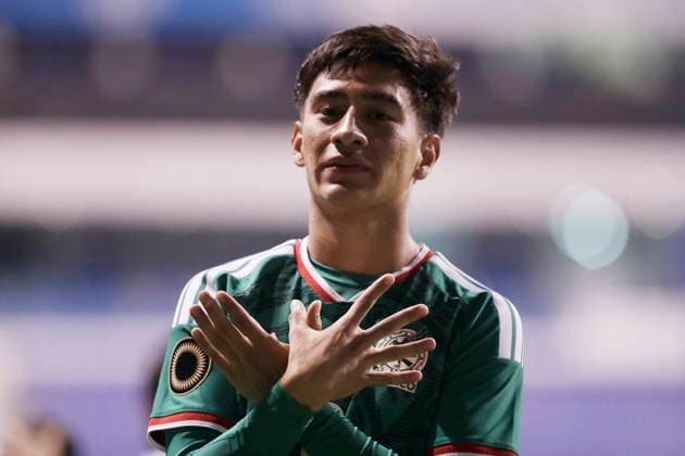 CONCACAF U-20 Championship - Mexico vs Panama Juan Echilvestre of Mexico celebrates a goal during a CONCACAF U-20 Championship match between Mexico and Panama at Cuauhtemoc Stadium in Puebla, Mexico, 05 August 2026. Puebla Mexico  Copyright: xHildaxRiosx