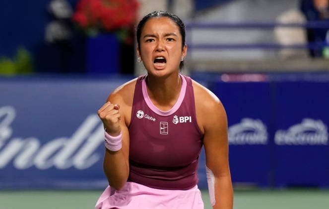 August 5, 2026, Toronto, On, Canada: Philippines Alexandra Eala celebrates a point against United States Alycia Parks during National Bank Open tennis action in Toronto on Wednesday, August 5, 2026. Canada News - August 5, 2026  - ZUMAc35_ 20260805_zaf_c35_195 Copyright: xChrisxYoungx