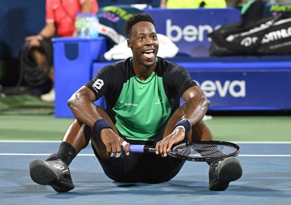 August 5, 2026, Montreal, Pq, Canada: Gael Monfils of France reacts on court during his second round match against Learner Tien of the United States at the National Bank Open tennis tournament in Montreal, on Wednesday, August 5, 2026. Canada News - August 5, 2026  - ZUMAc35_ 20260805_zaf_c35_199 Copyright: xGrahamxHughesx