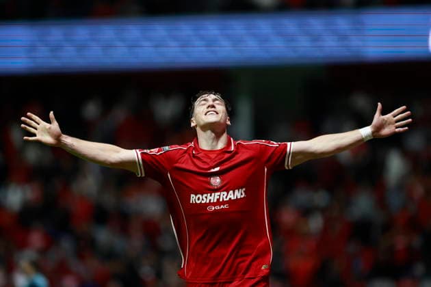 Leagues Cup: Toluca vs Seattle Sounders Federico Vinas of Toluca celebrates a goal during a Leagues Cup match between Toluca and Seattle Sounders FC at Estadio Nemesio Diez in Toluca, Mexico, 05 August 2026. Toluca Mexico  Copyright: xFelipexGutierrezx