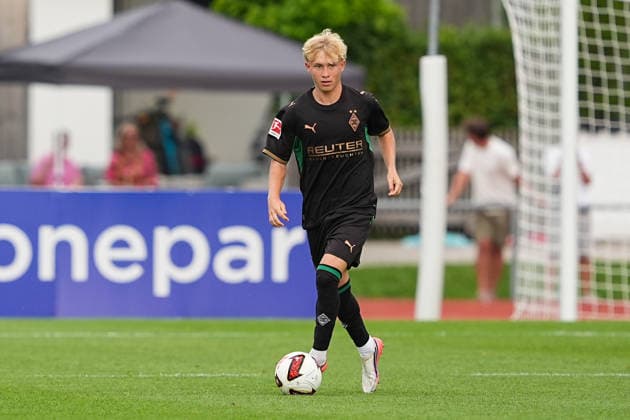 05.08.2026, xydrx, Fußball, Testspiel, FC Rottach-Egern - Borussia Mönchengladbach, Saison 2026 2027, Stadion am Birkenmoos: Fritz Fleck (Borussia Moenchengladbach, 27) DFB regulations prohibit any use of photographs as image sequences and or quasi-video. *** August 5, 2026, xydrx, soccer, friendly match, FC Rottach Egern vs. Borussia Mönchengladbach, 2026–2027 season, Birkenmoos Stadium, Fritz Fleck, Borussia Mönchengladbach, 27 DFB regulations prohibit any use of photographs as image sequences and or quasi-video Copyright: HMBxMedia YannisxDreimann