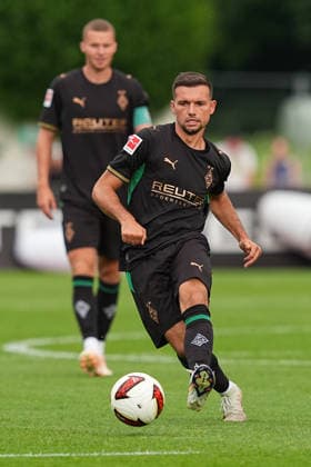 05.08.2026, xydrx, Fußball, Testspiel, FC Rottach-Egern - Borussia Mönchengladbach, Saison 2026 2027, Stadion am Birkenmoos: Kevin Stoeger (Borussia Moenchengladbach, 7) DFB regulations prohibit any use of photographs as image sequences and or quasi-video. *** August 5, 2026, xydrx, soccer, exhibition match, FC Rottach Egern vs. Borussia Mönchengladbach, 2026–2027 season, Birkenmoos Stadium, Kevin Stoeger, Borussia Mönchengladbach, 7. DFB regulations prohibit any use of photographs as image sequences and or quasi-video Copyright: HMBxMedia YannisxDreimann