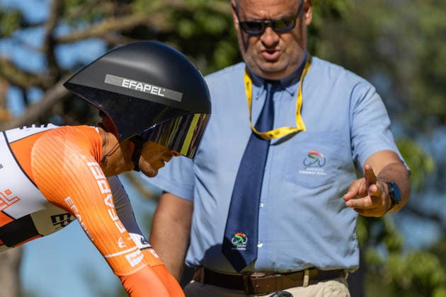 Volta A Portugal 2026 - Prologue Tiago Antunes of Efapel Cycling starts from the start ramp during the Prologue of the Volta a Portugal 2026 in Lisbon, Portugal, on August 5, 2026. Lisbon Portugal  Copyright: xEduardoxAlmeidax originalFilename:almeida-voltaapo260805_npJSw.jpg