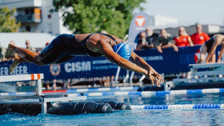 VARIOUS SPORTS - World Championship, WM, Weltmeisterschaft 2026 WIENER NEUSTADT,AUSTRIA,06.AUG.26 - VARIOUS SPORTS - CISM World Championship 2026, military pentathlon. Image shows Gleyci Kelly (BRA).  GEPAxpictures xAlexanderxSolc