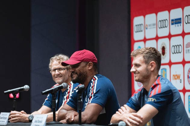 August 6, 2026, Hong Kong, China: Vincent Kampany of FC Bayern Munich during Audi Football Summit 2026 FC Bayern Munich press conference, PK, Pressekonferenz at Kai Tak Stadium in Hong Kong on August 6, 2026. Hong Kong China - ZUMAn333 20260806_znp_n333_012 Copyright: xKaxLokxNgx