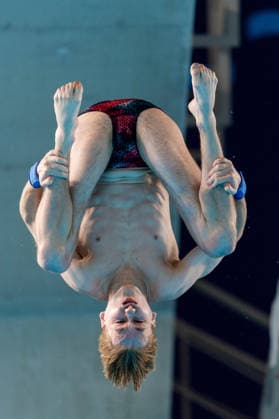 SWIMMING - EAC 2026 PARIS,FRANCE,06.AUG.26 - SWIMMING - European Aquatics Championships Paris 2026, diving, 10m platform, men. Image shows Jaden Eikermann (GER).  GEPAxpictures xPhilippxBrem