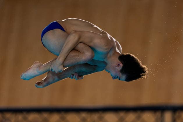 SWIMMING - EAC 2026 PARIS,FRANCE,06.AUG.26 - SWIMMING - European Aquatics Championships Paris 2026, diving, 10m platform, men. Image shows Erik Passerone (SUI).  GEPAxpictures xPhilippxBrem