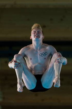 SWIMMING - EAC 2026 PARIS,FRANCE,06.AUG.26 - SWIMMING - European Aquatics Championships Paris 2026, diving, 10m platform, men. Image shows Jaden Eikermann (GER).  GEPAxpictures xPhilippxBrem