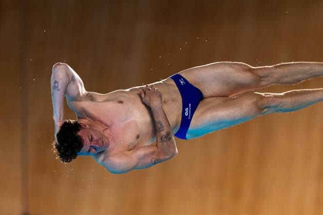 SWIMMING - EAC 2026 PARIS,FRANCE,06.AUG.26 - SWIMMING - European Aquatics Championships Paris 2026, diving, 10m platform, men. Image shows Noah WIlliams (GBR).  GEPAxpictures xPhilippxBrem