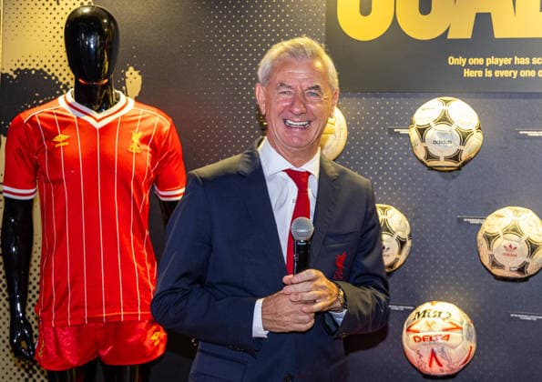 Football - Goal Rush Exhibition LIVERPOOL, ENGLAND - Wednesday, August 5, 2026: Ian Rush, Liverpool s all-time leading goal-scorer, attends the opening of All You Need Is Rush an exhibition of his career with Liverpool, Juventus and Wales at the Liverpool FC Museum at Anfield. (Photo by David Rawcliffe Propaganda) LIVERPOOL Anfield MERSEYSIDE ENGLAND  Copyright: xDavidxRawcliffex 2026-08-05-035-All_You_Need_Is_Rush