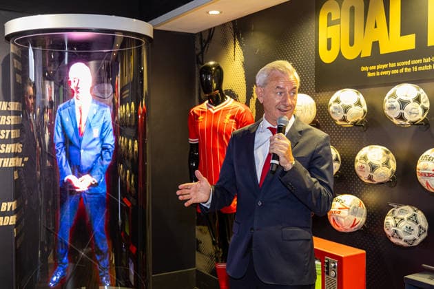 Football - Goal Rush Exhibition LIVERPOOL, ENGLAND - Wednesday, August 5, 2026: Ian Rush, Liverpool s all-time leading goal-scorer, attends the opening of All You Need Is Rush an exhibition of his career with Liverpool, Juventus and Wales at the Liverpool FC Museum at Anfield. (Photo by David Rawcliffe Propaganda) LIVERPOOL Anfield MERSEYSIDE ENGLAND  Copyright: xDavidxRawcliffex 2026-08-05-029-All_You_Need_Is_Rush