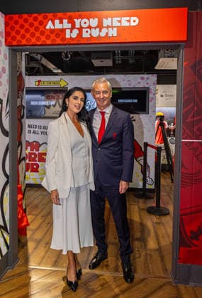Football - Goal Rush Exhibition LIVERPOOL, ENGLAND - Wednesday, August 5, 2026: Ian Rush, Liverpool s all-time leading goal-scorer, with partner Carol Anthony (L) at the opening of All You Need Is Rush an exhibition of his career with Liverpool, Juventus and Wales at the Liverpool FC Museum at Anfield. (Photo by David Rawcliffe Propaganda) LIVERPOOL Anfield MERSEYSIDE ENGLAND  Copyright: xDavidxRawcliffex 2026-08-05-015-All_You_Need_Is_Rush
