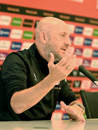Fussball - 2. Bundesliga - Saison 2026 27 1. FC Kaiserslautern 06.08.2026 Fritz-Walter-Stadion Pressekonferenz vor dem Beginn der Saison Trainer Torsten LIEBERKNECHT (1. FC Kaiserslautern) 1. FC Kaiserslautern *** Soccer, 2. Bundesliga, 2026–27 Season, 1 FC Kaiserslautern, August 6, 2026, Fritz Walter Stadium, Press Conference Before the Start of the Season, Coach Torsten LIEBERKNECHT, 1 FC Kaiserslautern, 1 FC Kaiserslautern