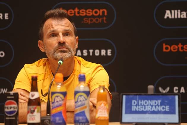 Club Brugge Club Brugge 06 08 2026 Coach Ivan Leko pictured during the press conference, PK, Pressekonferenz ( Picture by Gianni Barbieux Photo News ). Brugge Belgium  Copyright: xGiannixBarbieuxx