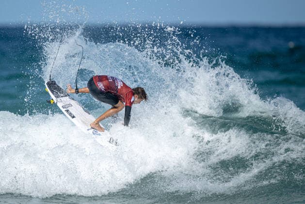 Surfing, Boardmasters 2026, World Surf League Sam Piter (France) during the semi-final of Boardmasters 2026 surfing championships at Fistral Beach, Newquay, UK on 6 August 2026. Newquay Fistral Beach Hampshire UK Editorial use only , Copyright: xStevexBaileyx PSI-24643-0085