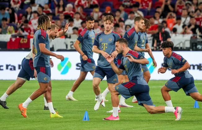 HKG, Arijon Ibrahimovic (Bayern Muenchen 22), Training FC Bayern Muenchen in Kowloon, Hong Kong am 06. 08.2026, Saison 2026-27, Training FC Bayern Muenchen in Kowloon, Hong Kong am 06. 08.2026, Saison 2026-27 Hong Kong *** HKG, Arijon Ibrahimovic Bayern Munich 22, FC Bayern Munich training session in Kowloon, Hong Kong on August 6, 2026, 2026–27 season, FC Bayern Munich training session in Kowloon, Hong Kong on August 6, 2026, 2026–27 season, Hong Kong Copyright: xEibner-Pressefotox EP_JNL