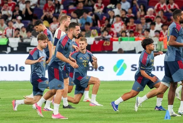 HKG, Arijon Ibrahimovic (Bayern Muenchen 22), Training FC Bayern Muenchen in Kowloon, Hong Kong am 06. 08.2026, Saison 2026-27, Training FC Bayern Muenchen in Kowloon, Hong Kong am 06. 08.2026, Saison 2026-27 Hong Kong *** HKG, Arijon Ibrahimovic Bayern Munich 22, FC Bayern Munich training session in Kowloon, Hong Kong on August 6, 2026, 2026–27 season, FC Bayern Munich training session in Kowloon, Hong Kong on August 6, 2026, 2026–27 season, Hong Kong Copyright: xEibner-Pressefotox EP_JNL