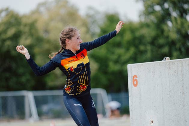 VARIOUS SPORTS - World Championship, WM, Weltmeisterschaft 2026 WIENER NEUSTADT,AUSTRIA,06.AUG.26 - VARIOUS SPORTS - CISM World Championship 2026, military pentathlon. Image shows Elena Nicoletti (GER).  GEPAxpictures xAlexanderxSolc