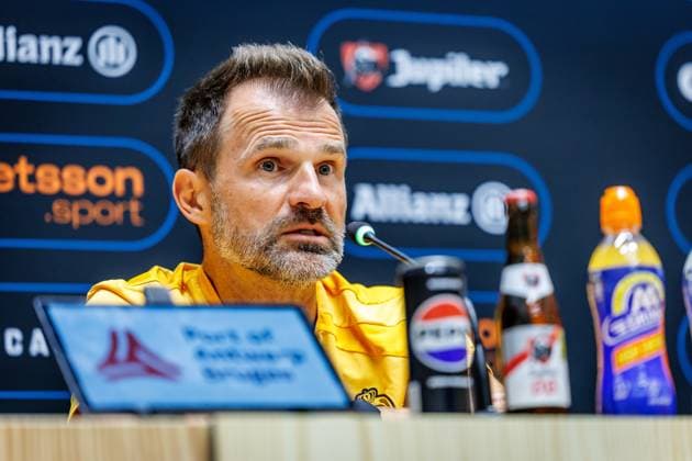Club s head coach Ivan Leko pictured during a press conference, PK, Pressekonferenz of Belgian soccer team Club Brugge KV, Thursday 6 August 2026 in Brugge, prior to the start of the 2026-2027 Jupiler Pro League competition this weekend. KURTxDESPLENTER  x182844066x