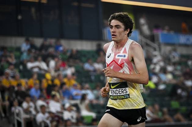 Belgian Willem Renders pictured in action during the men s 5000m race, at the World Athletics U20 Championships, Wednesday 5th of August 2026, in Eugene, USA. The world championships take place from 5 to 9 August. THOMASxWINDESTAM  x182846564x