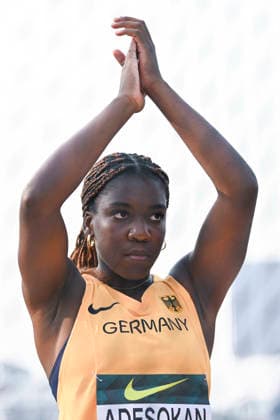 World Athletics U20 Championships Oregon 2026 EUGENE, UNITED STATES OF AMERICA - AUGUST 6, 2026 : Favour Adesokan (GER) competing during the World Athletics U20 Championships Oregon 2026 at Hayward Field on August 6, 2026 in Eugene, United States Of America. *** World Athletics U20 Championships, Oregon 2026 EUGENE, UNITED STATES OF AMERICA AUGUST 6, 2026 Favour Adesokan (GER) competing during the World Athletics U20 Championships Oregon 2026 at Hayward Field on August 6, 2026, in Eugene, United States of America Copyright: xBEAUTIFULxSPORTS DecaxText&Bildx