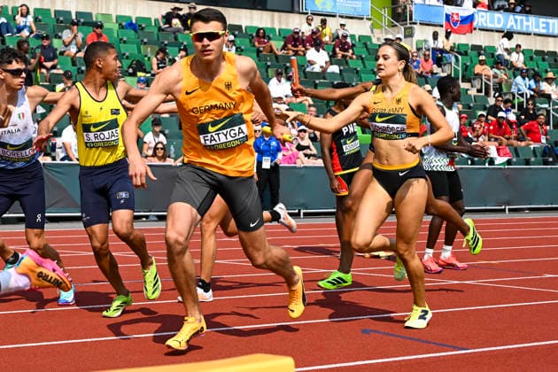 World Athletics U20 Championships Oregon 2026 EUGENE, UNITED STATES OF AMERICA - AUGUST 6, 2026 : Michal Fatyga, Ida Carlotta Schröder (GER) competing during the World Athletics U20 Championships Oregon 2026 at Hayward Field on August 6, 2026 in Eugene, United States Of America. *** World Athletics U20 Championships, Oregon 2026 EUGENE, UNITED STATES OF AMERICA AUGUST 6, 2026 Michal Fatyga and Ida Carlotta Schröder of GER competing during the World Athletics U20 Championships Oregon 2026 at Hayward Field on August 6, 2026, in Eugene, United States of America Copyright: xBEAUTIFULxSPORTS DecaxText&Bildx