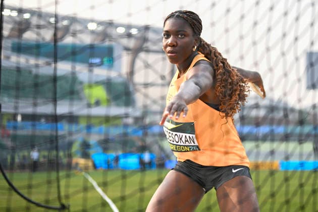 World Athletics U20 Championships Oregon 2026 EUGENE, UNITED STATES OF AMERICA - AUGUST 6, 2026 : Favour Adesokan (GER) competing during the World Athletics U20 Championships Oregon 2026 at Hayward Field on August 6, 2026 in Eugene, United States Of America. *** World Athletics U20 Championships, Oregon 2026 EUGENE, UNITED STATES OF AMERICA AUGUST 6, 2026 Favour Adesokan (GER) competing during the World Athletics U20 Championships Oregon 2026 at Hayward Field on August 6, 2026, in Eugene, United States of America Copyright: xBEAUTIFULxSPORTS DecaxText&Bildx