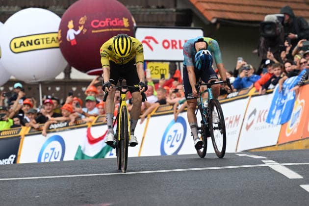 06-08-2026 Tour De Pologne; Tappa 04 Zagan - Karpacz; 2026, Visma - Lease A Bike; 2026, Xds - Astana; Lemmen, Bart; Scaroni, Christian; Karpacz; 