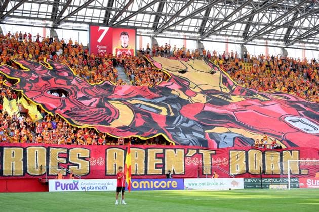 A pre match display. Jagiellonia Bialystok v Rangers, UEFA Europa League, 3rd Qualifying Round, Football, Chorten Arena, Biaystok, Poland - 06 Aug 2026Bialystok Chorten Arena Scotland Portugal  Copyright: xAdamxNurkiewicz Shutterstockx 17050170l