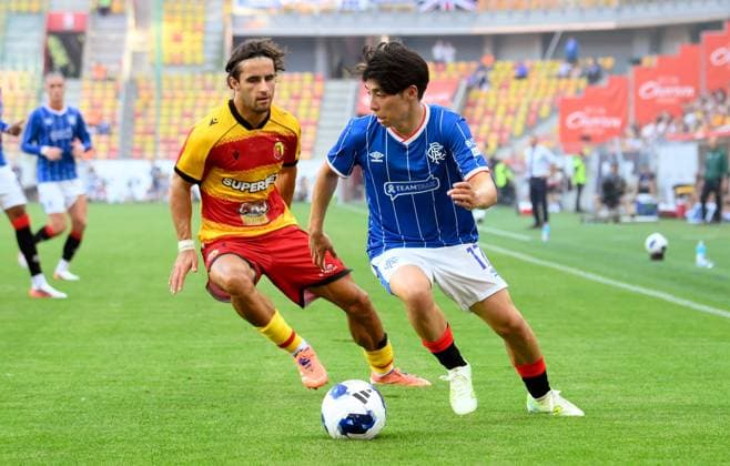 Daisuke Yokota of Rangers. Jagiellonia Bialystok v Rangers, UEFA Europa League, 3rd Qualifying Round, Football, Chorten Arena, Biaystok, Poland - 06 Aug 2026Bialystok Chorten Arena Scotland Portugal  Copyright: xAdamxNurkiewicz Shutterstockx 17050170ah