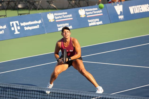 WARSZAWA 06.08.2026 TURNIEJ WTA, Tennis Damen 125 WARSAW T-MOBILE POLISH OPEN - CWIERCFINAL --- TENNIS TOURNAMENT WTA 125 WARSAW T-MOBILE POLISH OPEN - QUARTERFINAL MATCH WERONIKA FALKOWSKA FOT. ANNA KLEPACZKO FOTOPYK NEWSPIX.PL --- newspix.pl 