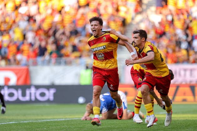 BIALYSTOK 06.08.2026 UEFA LIGA EUROPY 3. RUNDA ELIMINACYJNA SEZON 2026 2027 MECZ: JAGIELLONIA BIALYSTOK - RANGERS FC UEFA EUROPA LEAGUE 2026 27 THIRD QUALIFYING ROUND FIRST LEG MATCH BETWEEN JAGIELLONIA BIALYSTOK (POL) - RANGERS FC (SCO) NZ KAJETAN SZMYT GOL GOAL RADOSC CELEBRATE HAPPINESS RODRIGO CONCEICAO Fot. Maciej Gilewski 058sport.pl NEWSPIX.PL --- newspix.pl 