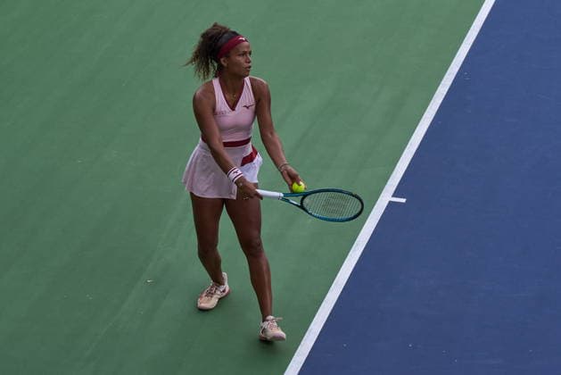 Warszawa 06.08.2026. Tennis. WTA, Tennis Damen 125 Warsaw T-Mobile Polish Open, day 5, Warsaw, Poland --- Tenis. Turniej WTA 125 Warsaw T-Mobile Polish Open, dzien 5, Warszawa Persons shown : Naima Karamoko (SUI) Fot. Dominika Chmura Arena Akcji NEWSPIX.PL --- newspix.pl 