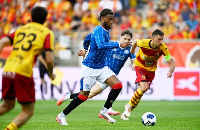 Youssef Chermiti of Rangers. Jagiellonia Bialystok v Rangers, UEFA Europa League, 3rd Qualifying Round, Football, Chorten Arena, Biaystok, Poland - 06 Aug 2026Bialystok Chorten Arena Scotland Portugal  Copyright: xAdamxNurkiewicz Shutterstockx 17050170be