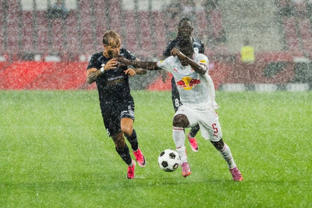 SOCCER - UEFA EL, RBS vs Pafos SALZBURG,AUSTRIA,06.AUG.26 - SOCCER - UEFA Europa League, qualification, Red Bull Salzburg vs Pafos FC. Image shows Soumaila Diabate (RBS).  GEPAxpictures xJulioxArellano