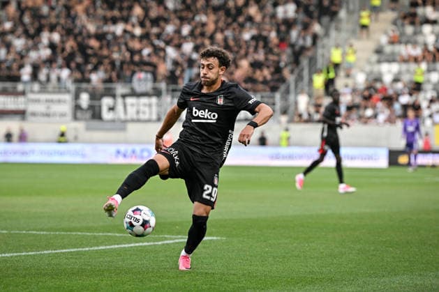 Hradec Kralove v Besiktas - UEFA Europa League HRADEC KRALOVE, CZECH REPUBLIC - AUGUST 6: Ilhan Fakili of Besiktas in action during the UEFA Europa League third qualifying round match between FC Hracek Kralove and Besiktas JK at FINEP Arena in Hradec Kralove, Czech Republic on August 6, 2026. Lukas Kabon Anadolu Hradec Kralove Czech Republic. Editorial use only. Please get in touch for any other usage.  Copyright: x2026xAnadoluxLukasxKabonx
