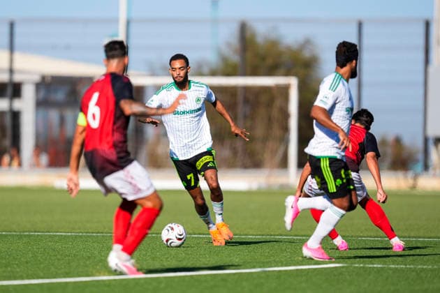 August 6, 2026, Gibraltar, Gibraltar, England: Jaden Montnor of AC Omonia Nicosia in action during the third qualifying round UEFA Europa League Leg One football match played between Lincoln Red Imps FC and AC Omonia Nicosia at Europa Point stadium on August 6, 2026, in Gibraltar, England Gibraltar England - ZUMAa181 20260806_zaa_a181_027 Copyright: xJoaquinxCorcherox