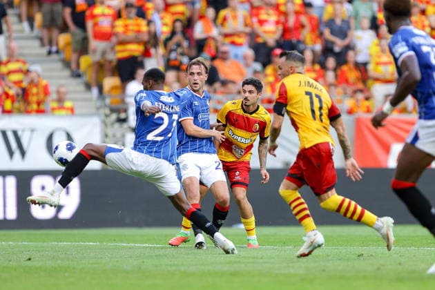 BIALYSTOK 06.08.2026 UEFA LIGA EUROPY 3. RUNDA ELIMINACYJNA SEZON 2026 2027 MECZ: JAGIELLONIA BIALYSTOK - RANGERS FC UEFA EUROPA LEAGUE 2026 27 THIRD QUALIFYING ROUND FIRST LEG MATCH BETWEEN JAGIELLONIA BIALYSTOK (POL) - RANGERS FC (SCO) NZ DUJON STERLING TUUR ROMMENS SERGIO LOZANO JESUS IMAZ Fot. Maciej Gilewski 058sport.pl NEWSPIX.PL --- newspix.pl 