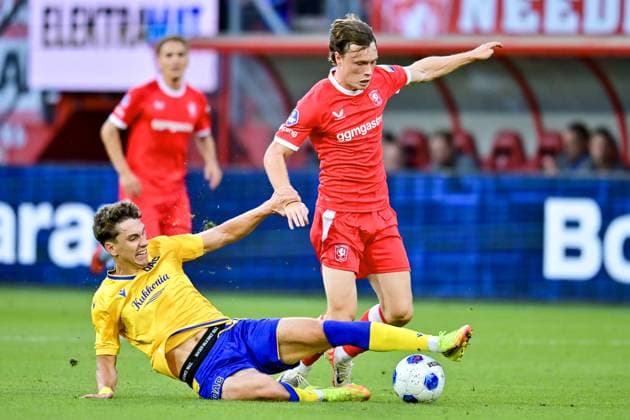 ENSCHEDE , 06Ã08-2026 , Stadium Grolsch Veste , season 2026 2027 , UEFA Europa League play-off football , match between FC Twente and FC DAC 1904 , picture shows FC Twente player Daan Rots Twente - DAC 1904  x205489318x Copyright: