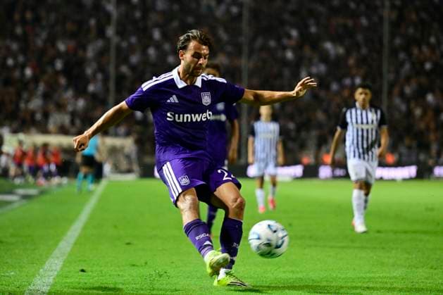 PAOK v RSC Anderlecht - UEFA Europa League THESSALONIKI, GREECE - AUGUST 06 : Llansana Enric midfielder of RSC Anderlecht during the UEFA Europa League third qualifying round1st leg match between PAOK and RSC Anderlecht on August 6, 2026 in Thessaloniki, Greece, 06 08 2026 Thessaloniki Greece  Copyright: xJanxDexMeuleneirx